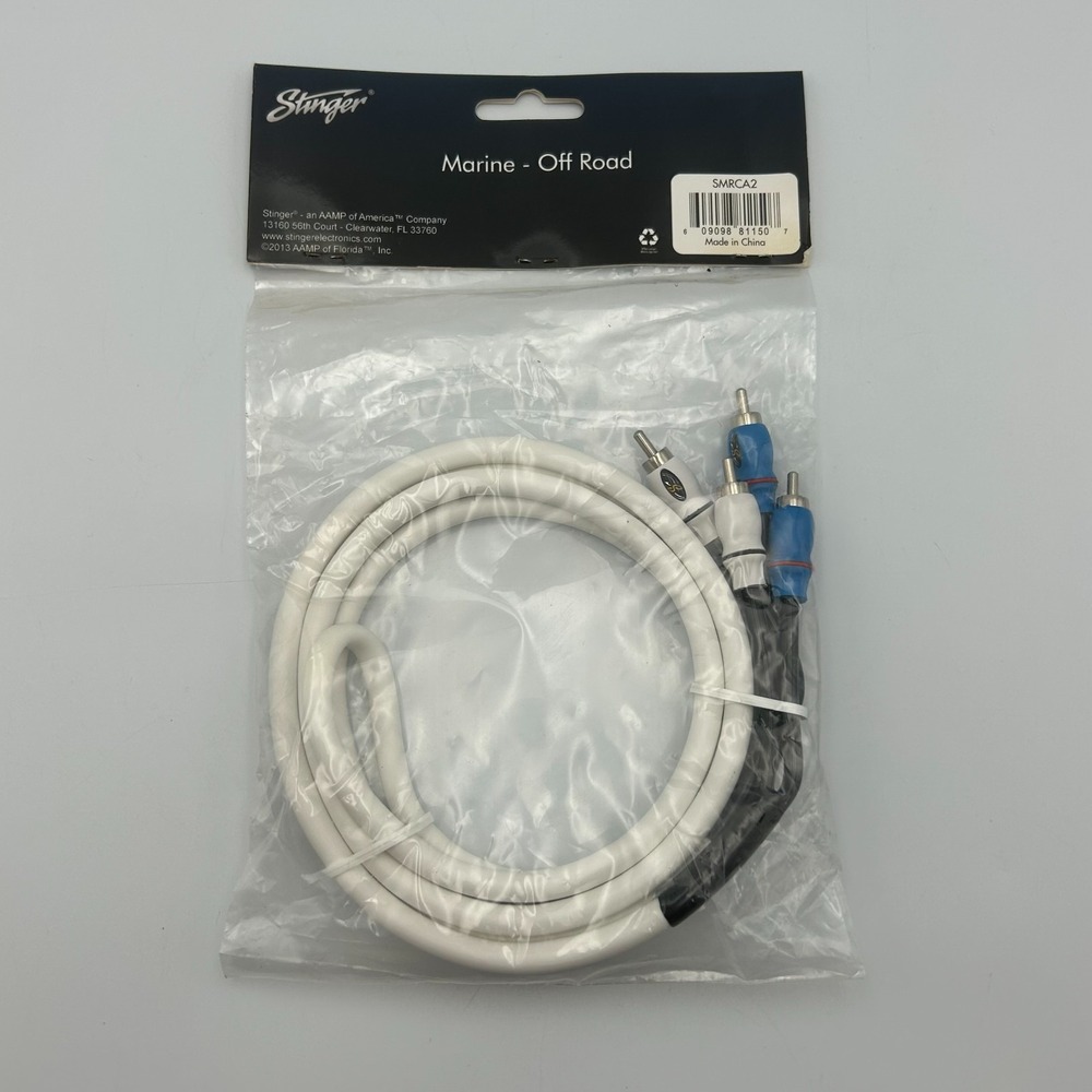 Stinger SMRCA2 Marine Grade 2-Channel RCA Interconnect Audio Cable 2m/6.6ft - Picture 5 of 5